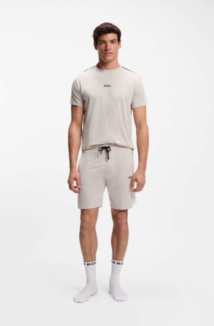 BALANCE T-SHIRT+SHORTS 075 OPEN GREY