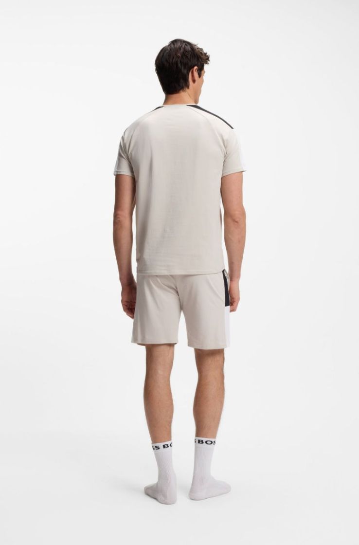 BALANCE T-SHIRT+SHORTS 075 OPEN GREY