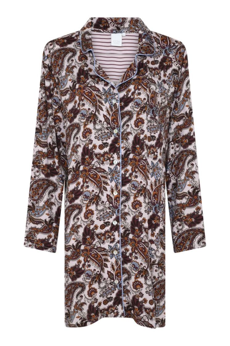 JOSEPHINE DRESS 3044 FUDGE AOP