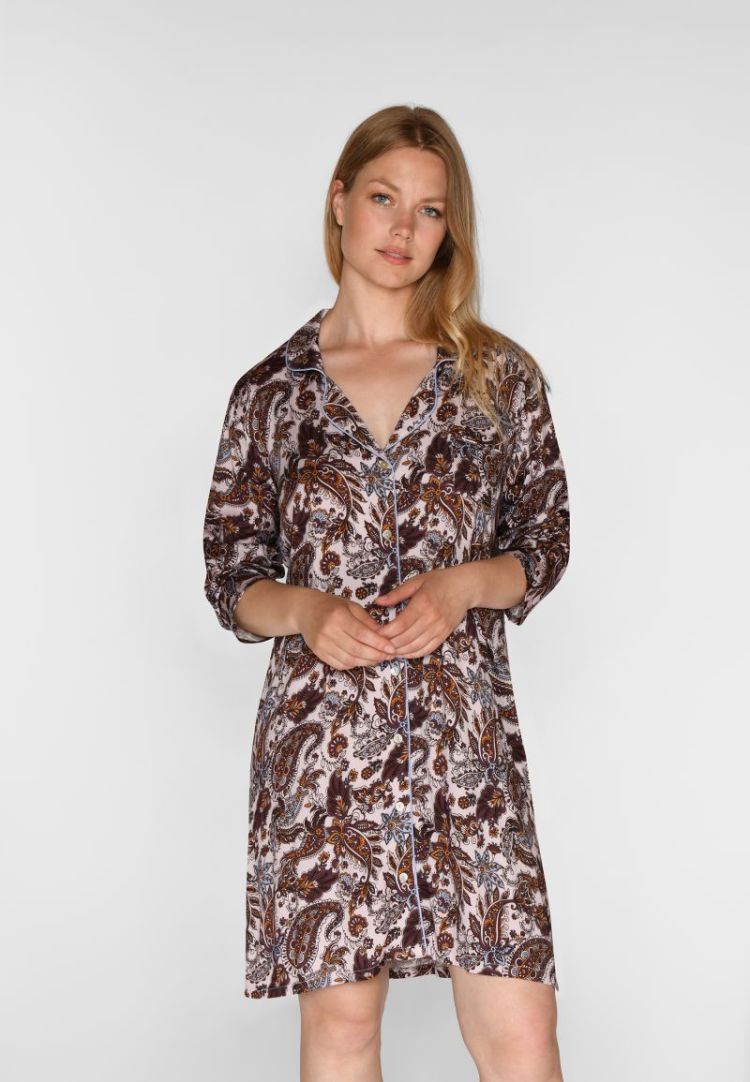 JOSEPHINE DRESS 3044 FUDGE AOP
